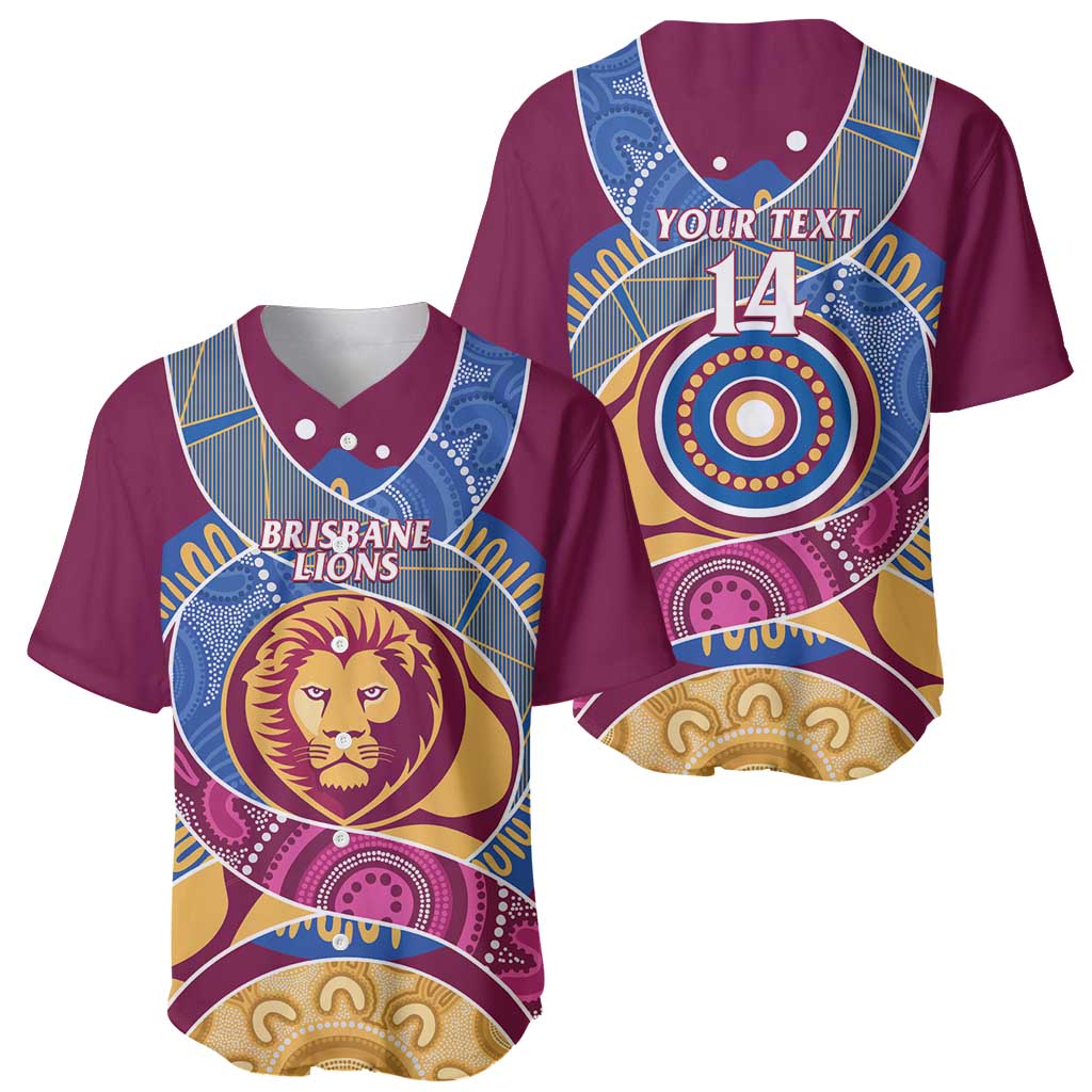 Brisbane Lions Football Custom Baseball Jersey Premiers Proud Aboriginal Art - Aussie Hoodie
