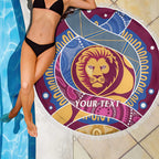 Brisbane Lions Football Custom Beach Blanket Premiers Proud Aboriginal Art - Aussie Hoodie