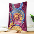 Brisbane Lions Football Custom Blanket Premiers Proud Aboriginal Art - Aussie Hoodie