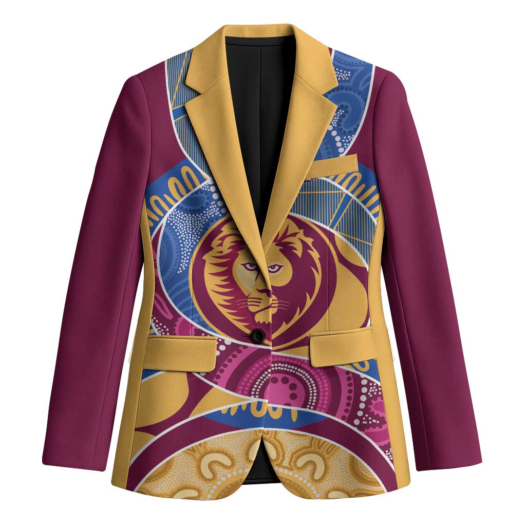 Brisbane Lions Football Custom Blazer Premiers Proud Aboriginal Art - Aussie Hoodie