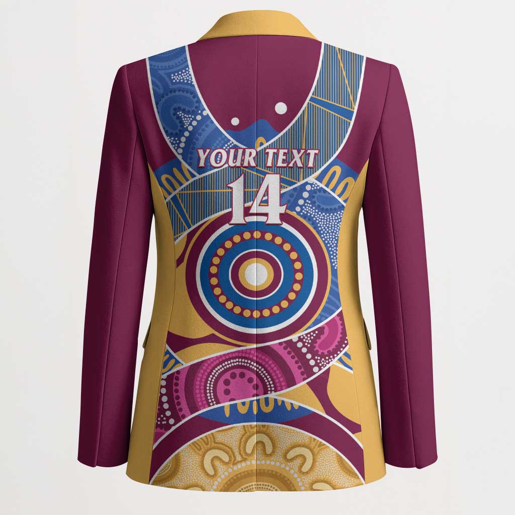 Brisbane Lions Football Custom Blazer Premiers Proud Aboriginal Art - Aussie Hoodie