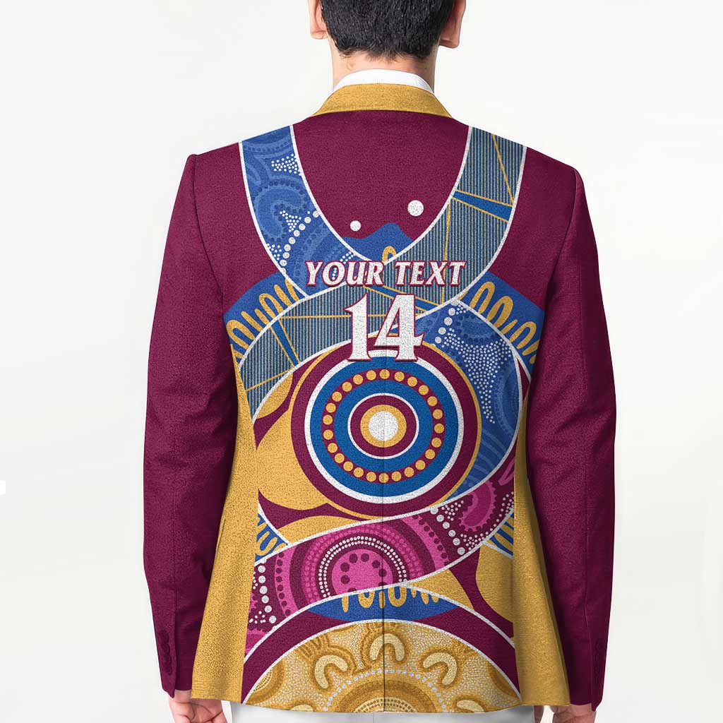 Brisbane Lions Football Custom Blazer Premiers Proud Aboriginal Art - Aussie Hoodie