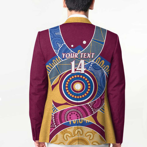 Brisbane Lions Football Custom Blazer Premiers Proud Aboriginal Art - Aussie Hoodie