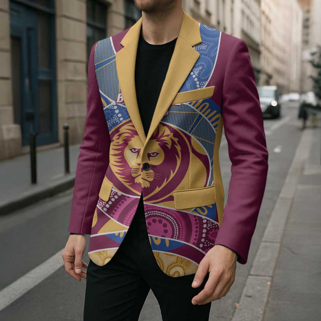 Brisbane Lions Football Custom Blazer Premiers Proud Aboriginal Art - Aussie Hoodie