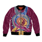 Brisbane Lions Football Custom Bomber Jacket Premiers Proud Aboriginal Art - Aussie Hoodie