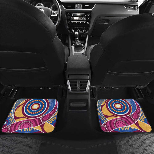 Brisbane Lions Football Custom Car Mats Premiers Proud Aboriginal Art - Aussie Hoodie