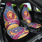 Brisbane Lions Football Custom Car Seat Cover Premiers Proud Aboriginal Art - Aussie Hoodie