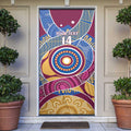 Brisbane Lions Football Custom Door Cover Premiers Proud Aboriginal Art - Aussie Hoodie