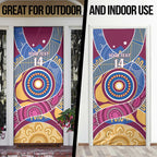 Brisbane Lions Football Custom Door Cover Premiers Proud Aboriginal Art - Aussie Hoodie
