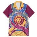Brisbane Lions Football Custom Family Matching Mermaid Dress and Hawaiian Shirt Premiers Proud Aboriginal Art - Aussie Hoodie
