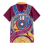 Brisbane Lions Football Custom Family Matching Mermaid Dress and Hawaiian Shirt Premiers Proud Aboriginal Art - Aussie Hoodie