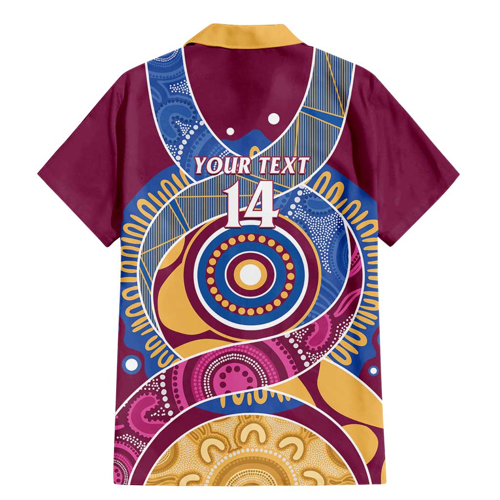 Brisbane Lions Football Custom Family Matching Mermaid Dress and Hawaiian Shirt Premiers Proud Aboriginal Art - Aussie Hoodie