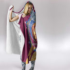Brisbane Lions Football Custom Hooded Blanket Premiers Proud Aboriginal Art - Aussie Hoodie