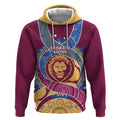 Brisbane Lions Football Custom Hoodie Premiers Proud Aboriginal Art - Aussie Hoodie