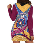 Brisbane Lions Football Custom Hoodie Dress Premiers Proud Aboriginal Art - Aussie Hoodie