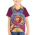 Brisbane Lions Football Custom Kid Hawaiian Shirt Premiers Proud Aboriginal Art - Aussie Hoodie