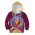Brisbane Lions Football Custom Kid Hoodie Premiers Proud Aboriginal Art - Aussie Hoodie
