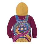 Brisbane Lions Football Custom Kid Hoodie Premiers Proud Aboriginal Art - Aussie Hoodie
