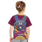Brisbane Lions Football Custom Kid T Shirt Premiers Proud Aboriginal Art - Aussie Hoodie