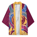 Brisbane Lions Football Custom Kimono Premiers Proud Aboriginal Art - Aussie Hoodie