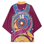 Brisbane Lions Football Custom Kimono Premiers Proud Aboriginal Art - Aussie Hoodie