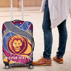 Brisbane Lions Football Custom Luggage Cover Premiers Proud Aboriginal Art - Aussie Hoodie