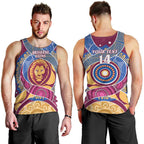 Brisbane Lions Football Custom Men Tank Top Premiers Proud Aboriginal Art - Aussie Hoodie