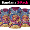 Brisbane Lions Football Custom Neck Gaiter Premiers Proud Aboriginal Art - Aussie Hoodie