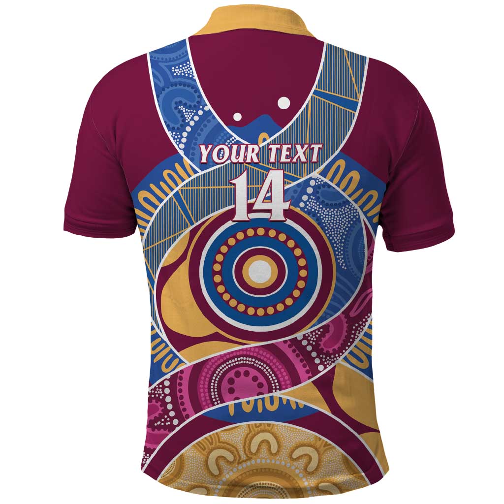 Brisbane Lions Football Custom Polo Shirt Premiers Proud Aboriginal Art - Aussie Hoodie