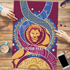 Brisbane Lions Football Custom Puzzle Premiers Proud Aboriginal Art - Aussie Hoodie