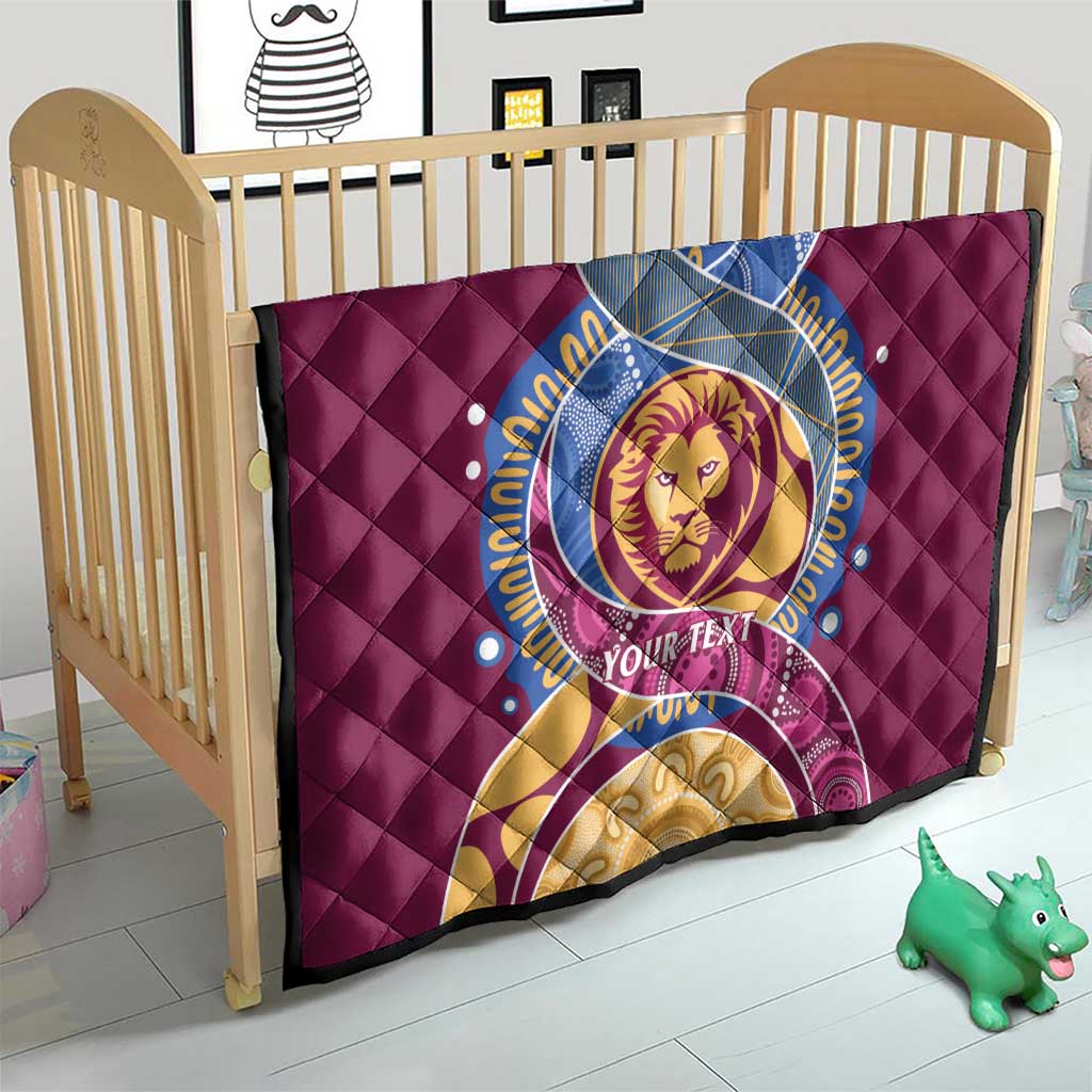 Brisbane Lions Football Custom Quilt Premiers Proud Aboriginal Art - Aussie Hoodie