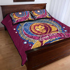 Brisbane Lions Football Custom Quilt Bed Set Premiers Proud Aboriginal Art - Aussie Hoodie