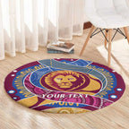 Brisbane Lions Football Custom Round Carpet Premiers Proud Aboriginal Art - Aussie Hoodie