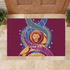 Brisbane Lions Football Custom Rubber Doormat Premiers Proud Aboriginal Art - Aussie Hoodie