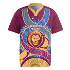 Brisbane Lions Football Custom Rugby Jersey Premiers Proud Aboriginal Art - Aussie Hoodie