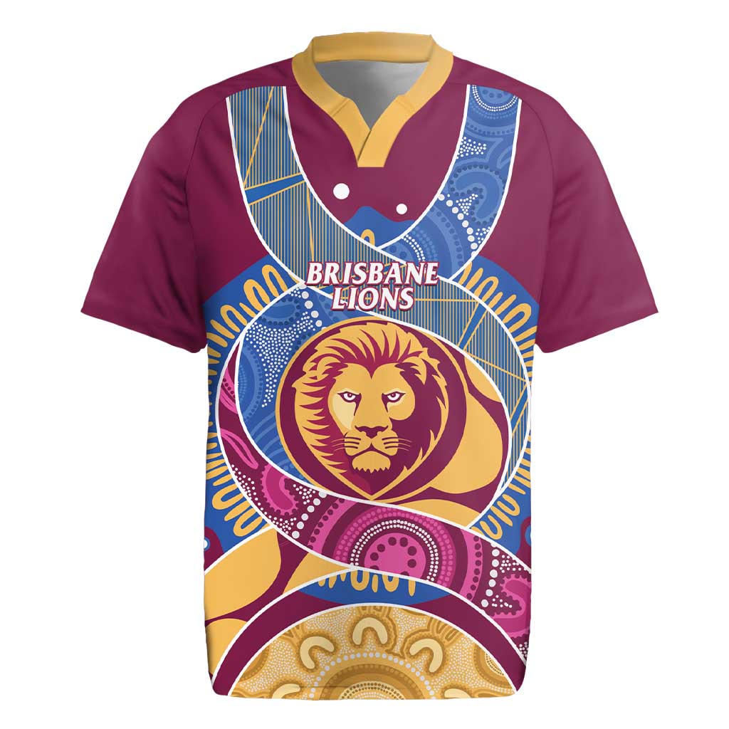 Brisbane Lions Football Custom Rugby Jersey Premiers Proud Aboriginal Art - Aussie Hoodie