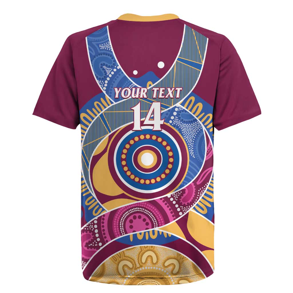 Brisbane Lions Football Custom Rugby Jersey Premiers Proud Aboriginal Art - Aussie Hoodie