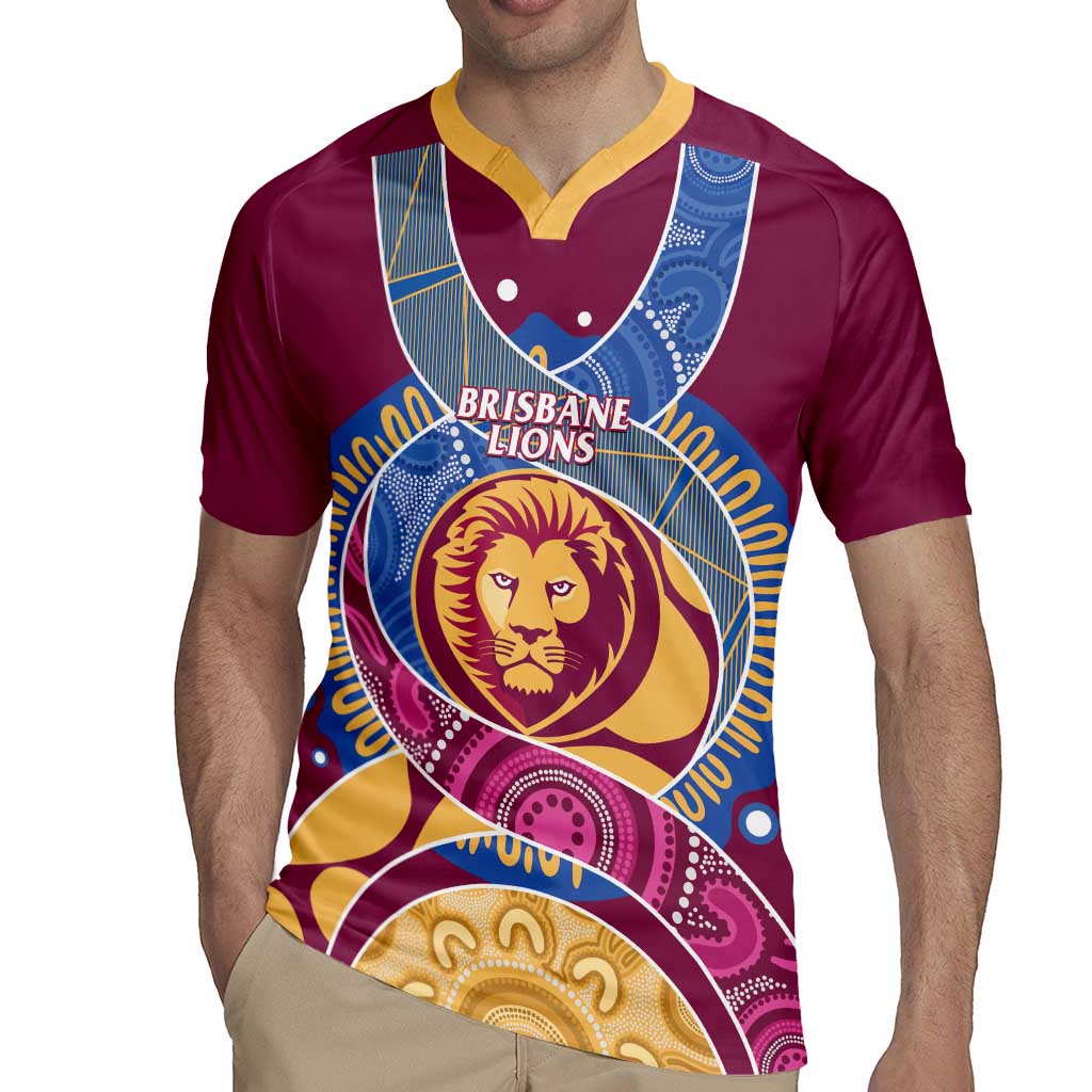 Brisbane Lions Football Custom Rugby Jersey Premiers Proud Aboriginal Art - Aussie Hoodie