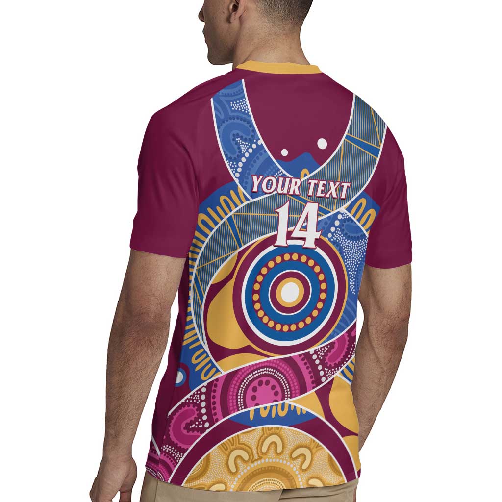 Brisbane Lions Football Custom Rugby Jersey Premiers Proud Aboriginal Art - Aussie Hoodie