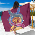 Brisbane Lions Football Custom Sarong Premiers Proud Aboriginal Art - Aussie Hoodie