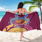 Brisbane Lions Football Custom Sarong Premiers Proud Aboriginal Art - Aussie Hoodie