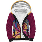 Brisbane Lions Football Custom Sherpa Hoodie Premiers Proud Aboriginal Art - Aussie Hoodie