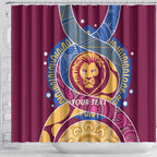 Brisbane Lions Football Custom Shower Curtain Premiers Proud Aboriginal Art - Aussie Hoodie