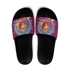 Brisbane Lions Football Custom Slide Sandals Premiers Proud Aboriginal Art - Aussie Hoodie