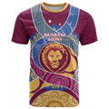 Brisbane Lions Football Custom T Shirt Premiers Proud Aboriginal Art - Aussie Hoodie