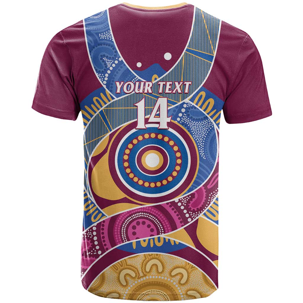 Brisbane Lions Football Custom T Shirt Premiers Proud Aboriginal Art - Aussie Hoodie