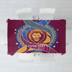 Brisbane Lions Football Custom Tablecloth Premiers Proud Aboriginal Art - Aussie Hoodie