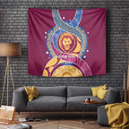 Brisbane Lions Football Custom Tapestry Premiers Proud Aboriginal Art - Aussie Hoodie