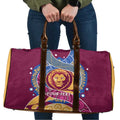 Brisbane Lions Football Custom Travel Bag Premiers Proud Aboriginal Art - Aussie Hoodie