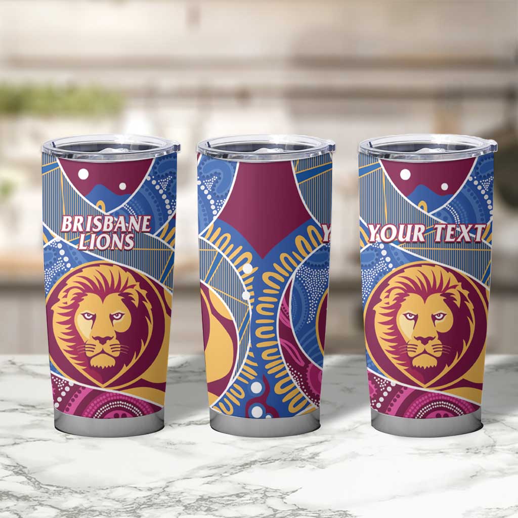 Brisbane Lions Football Custom Tumbler Cup Premiers Proud Aboriginal Art - Aussie Hoodie